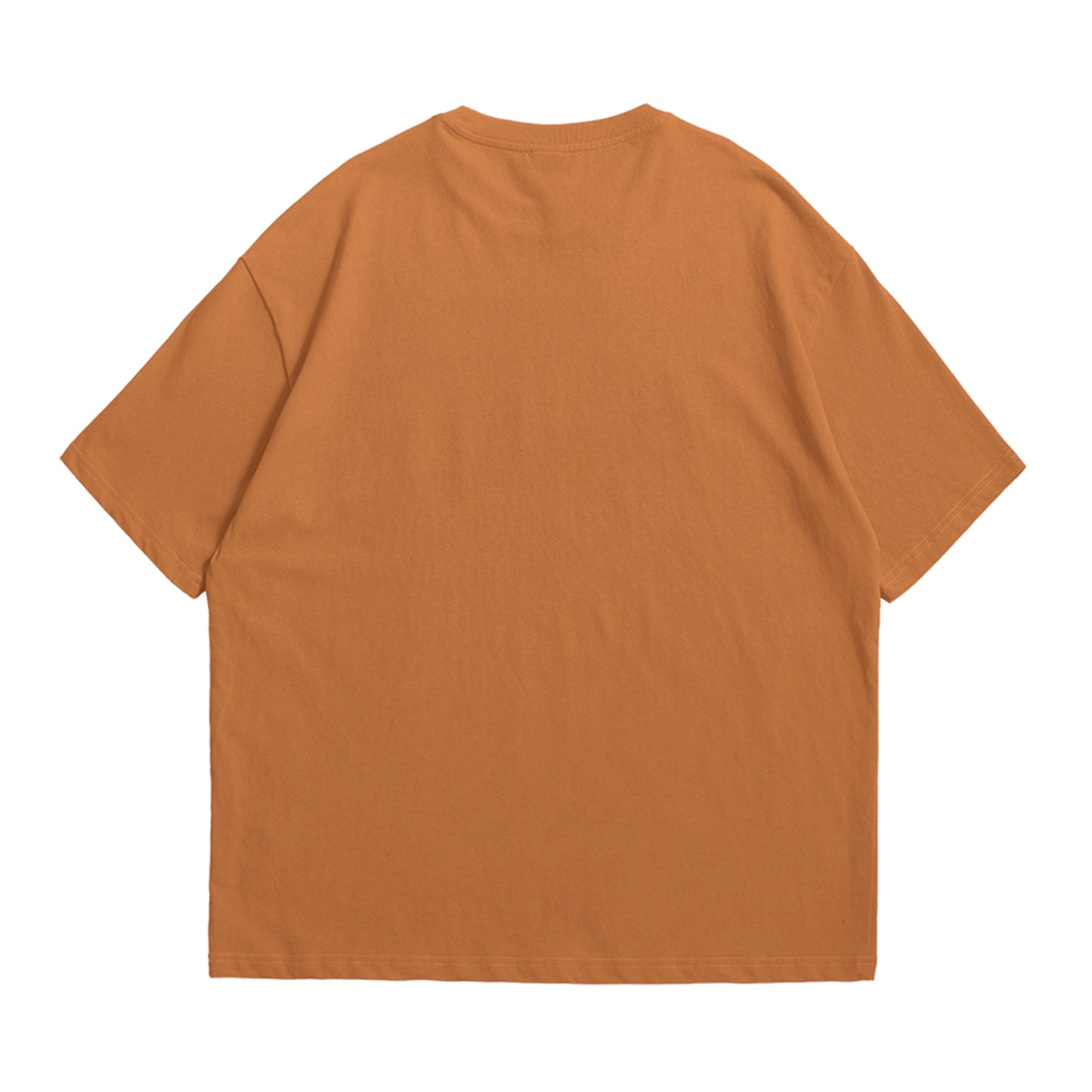 Hashtruck Solid Mustard Brown Soft Jersey Oversized T-shirt