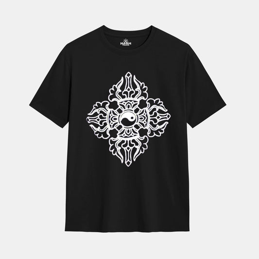 Hashtruck Dorje Black Regular Fit T-Shirt