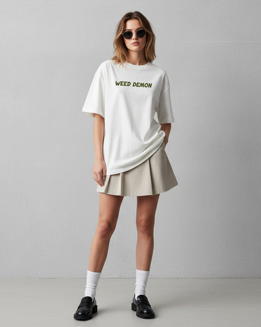 Weed Demon: The Smoke & Skulls Oversize Tee