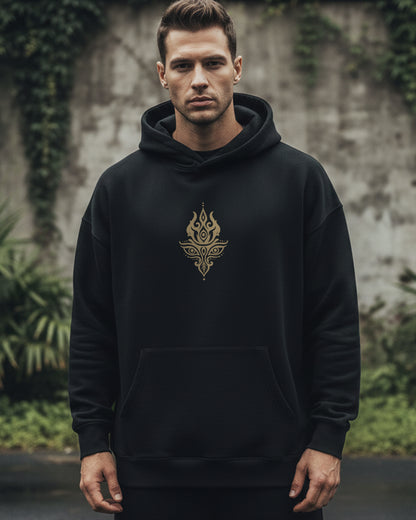 Divine Shadow | Maa Kali Back Print Oversized Hoodie