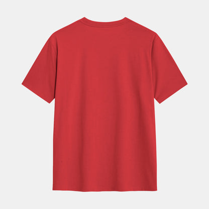 Crimson Pulse: Classic Fit Urban Red Tee