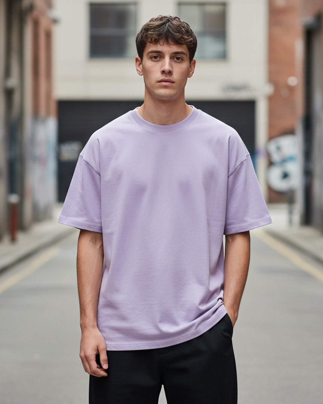 The Dusk Haze Lavender Heavyweight Oversized Tee