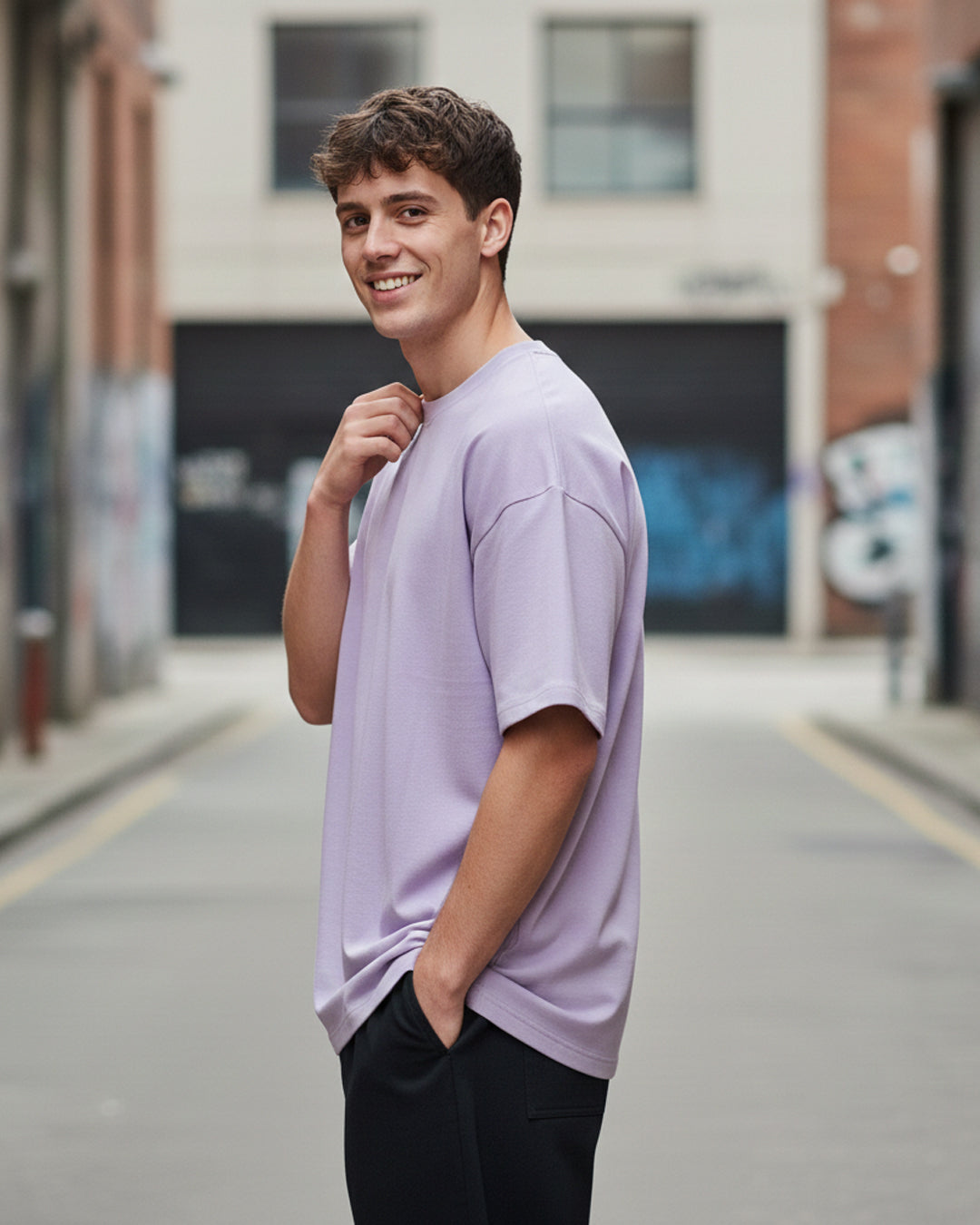 The Dusk Haze Lavender Heavyweight Oversized Tee