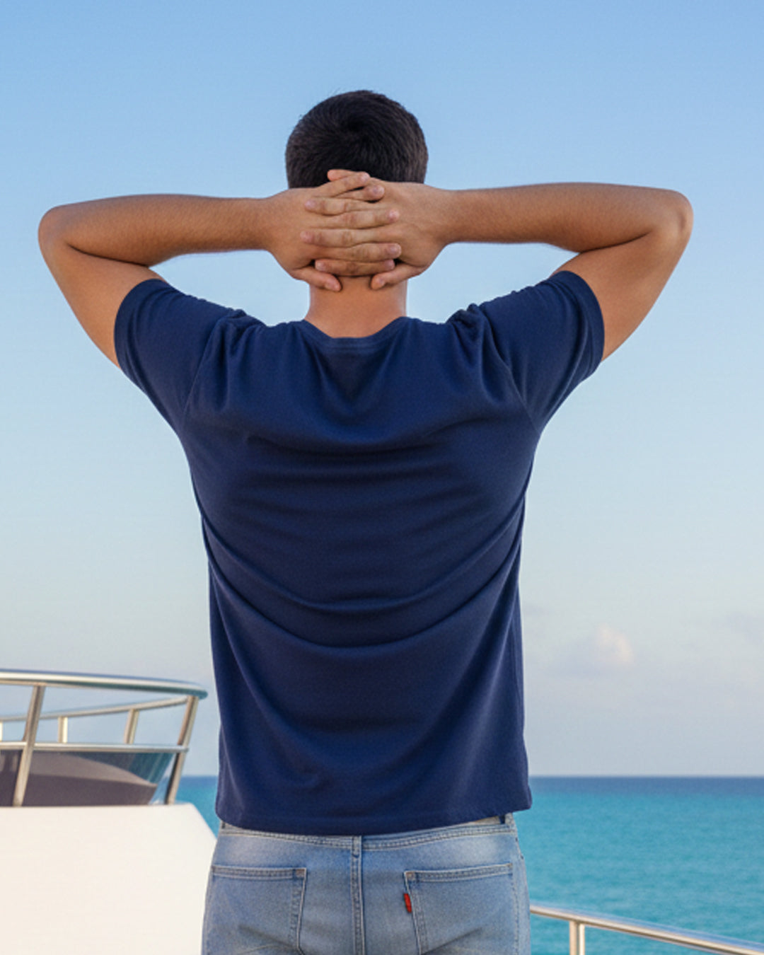 Midnight Anchor: Classic Fit Nautical Navy Tee