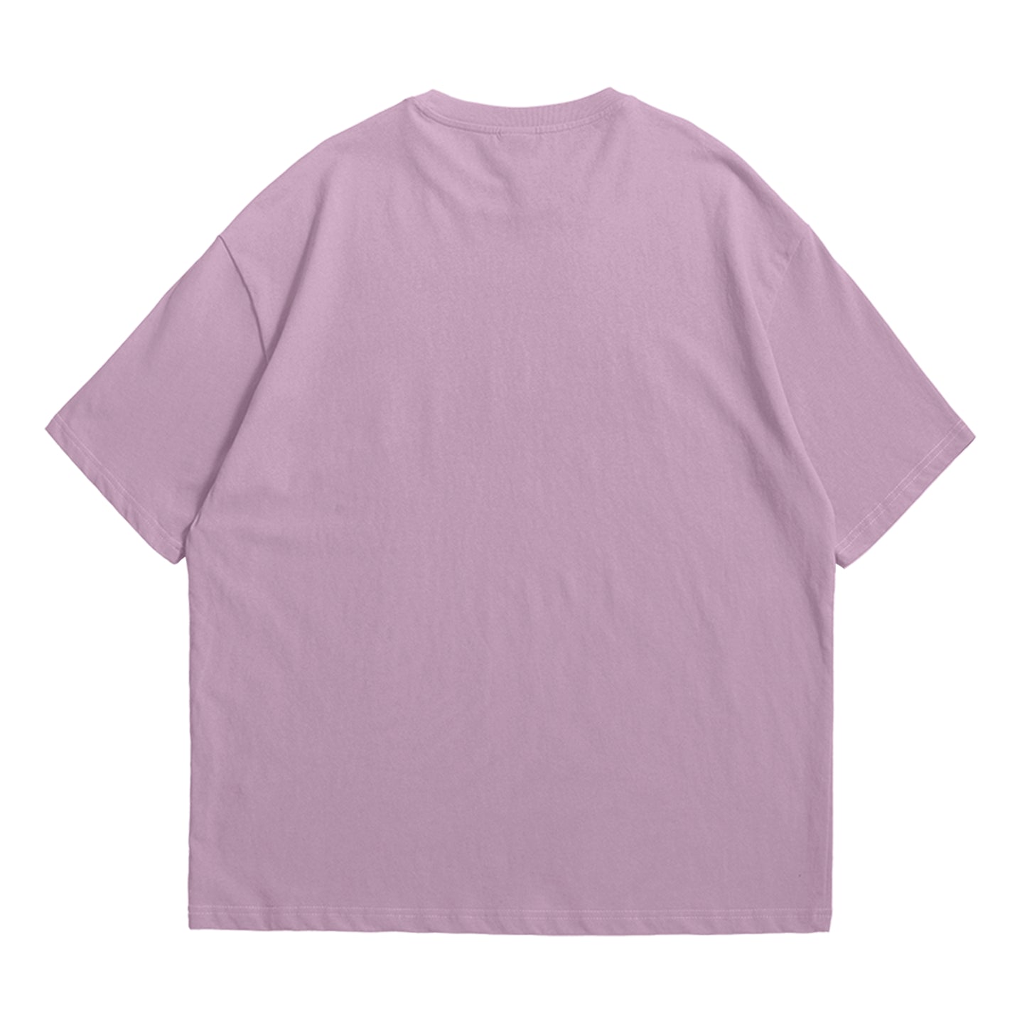 Hashtruck Solid Lavender Soft Jersey Oversized T-shirt