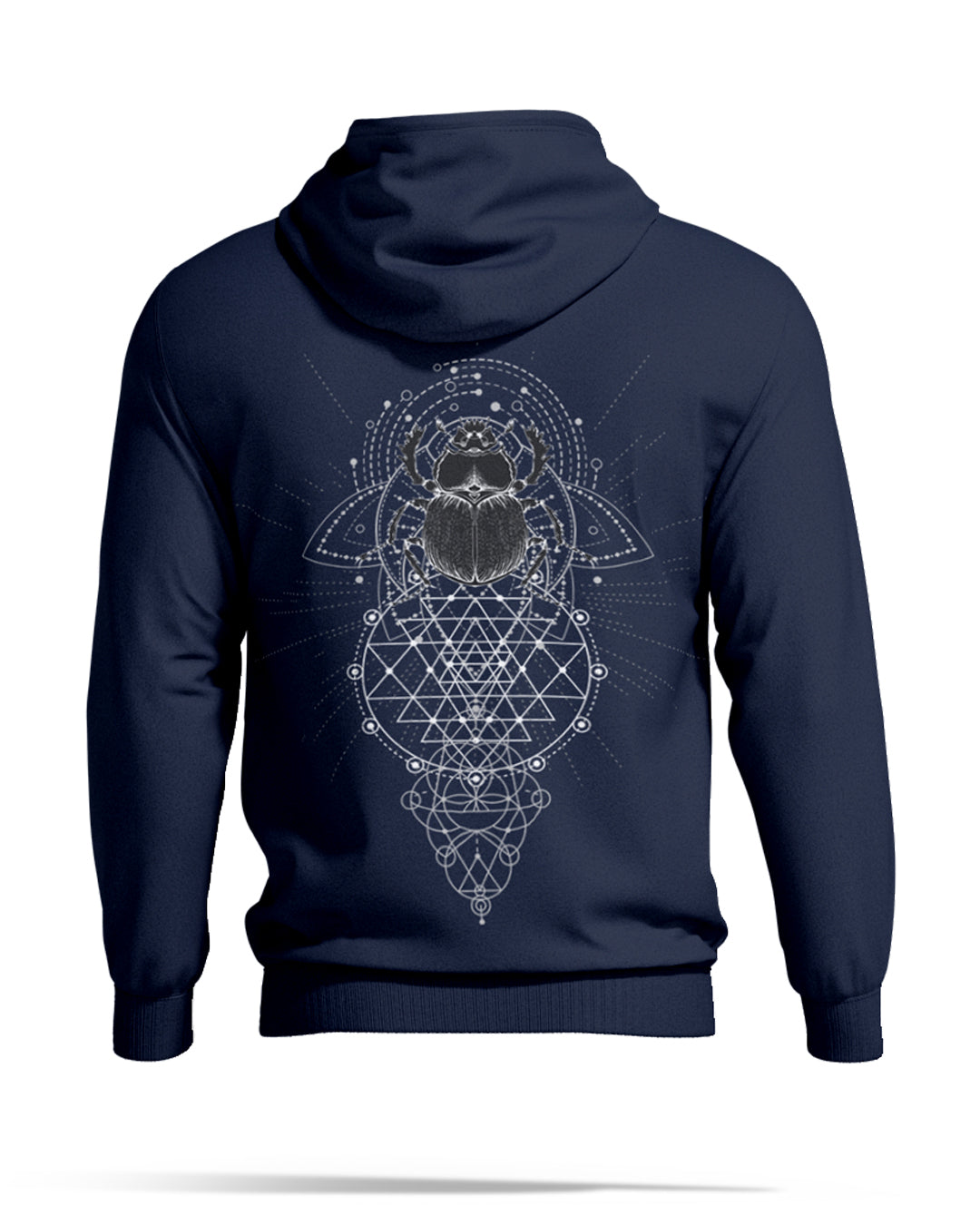 Fractal Bugs Cotton Printed Hoodie for Men & Women