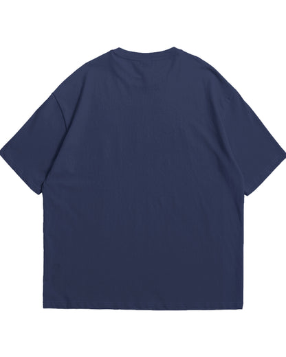 The Natural State: "Don’t Panic It’s Organic" Navy Oversized Tee
