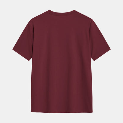Classic Maroon Regular Fit Cotton Tee