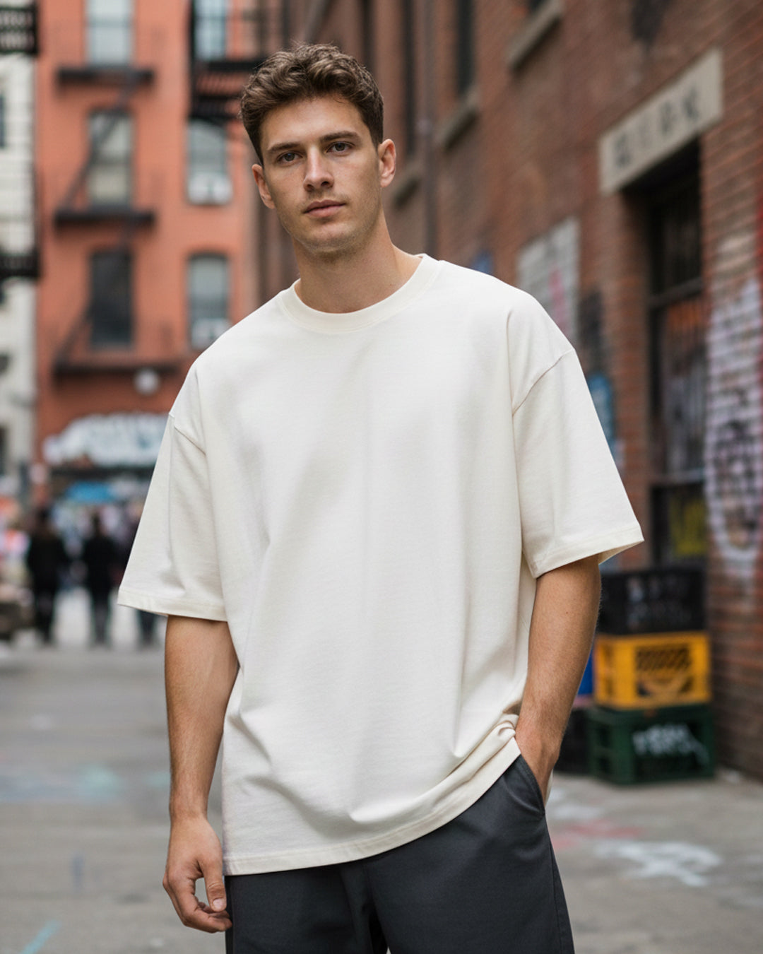 The Parchment Off-White Heavyweight Oversized Tshirt