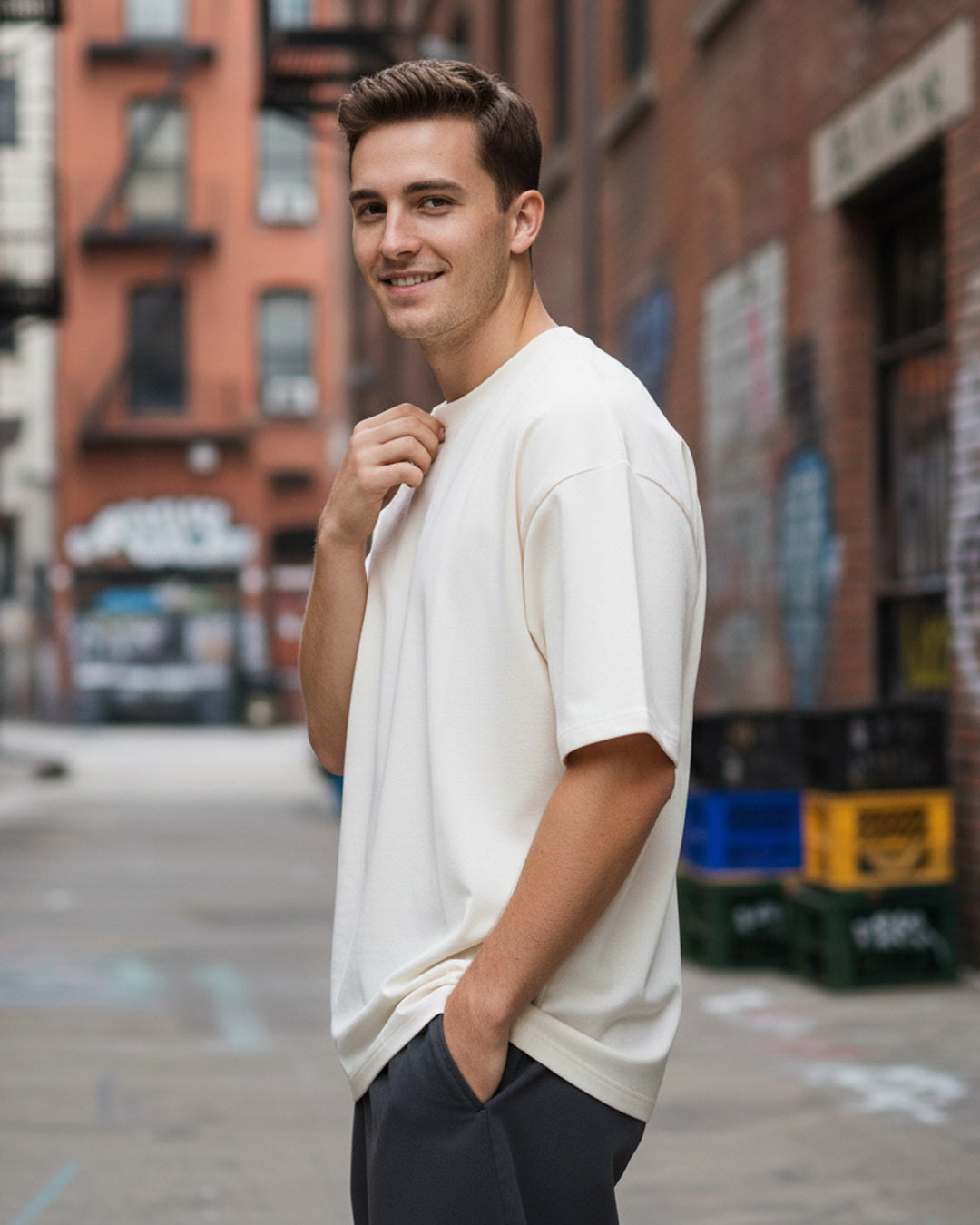 The Parchment Off-White Heavyweight Oversized Tshirt