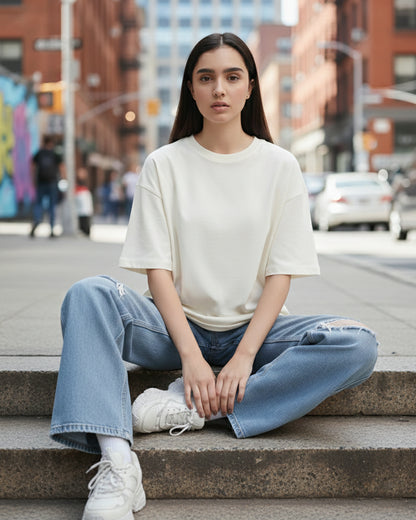 The Essential Comfort Tee | Off-White