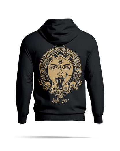 Divine Shadow | Maa Kali Back Print Oversized Hoodie