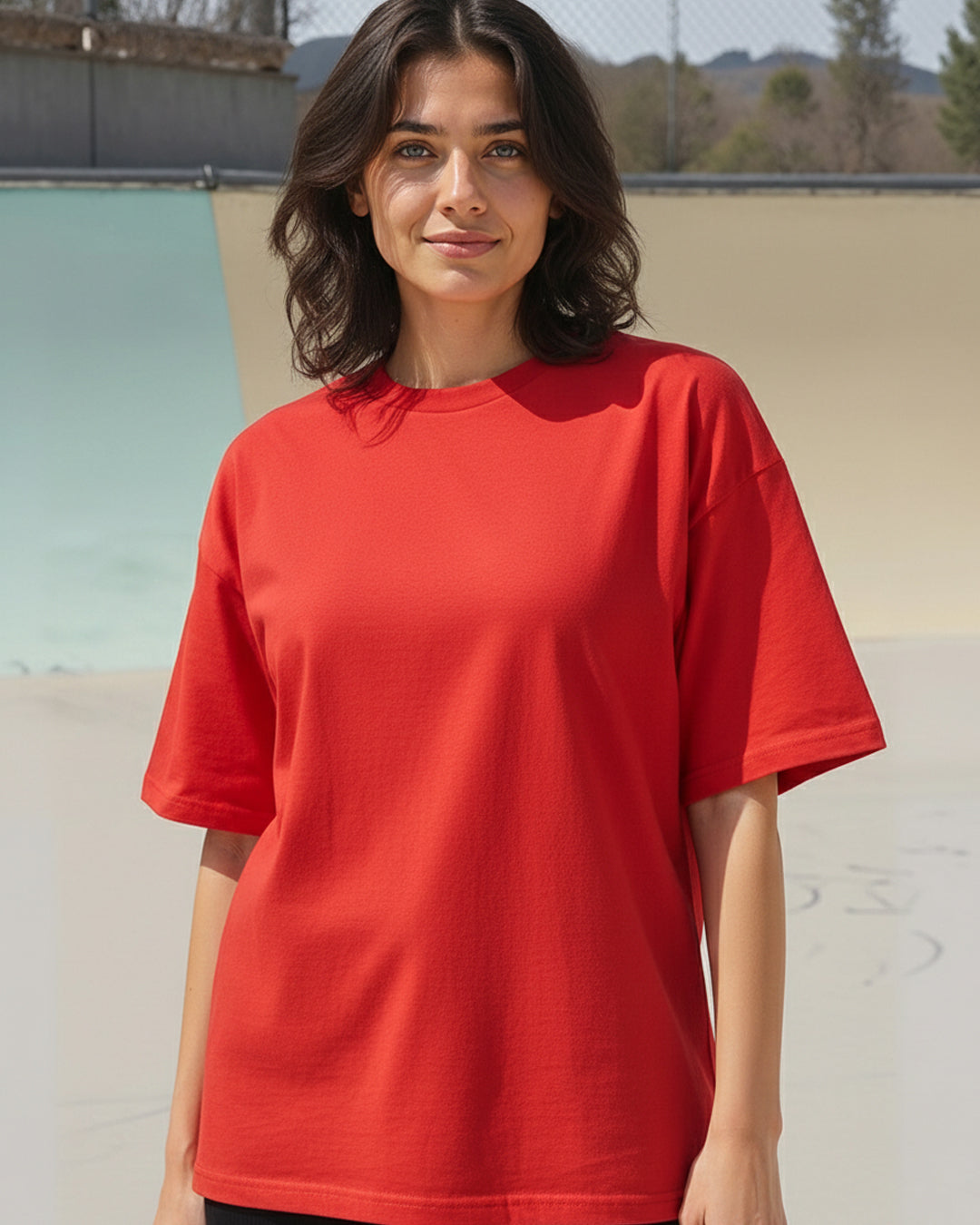 High-Octane Red Oversized Tee