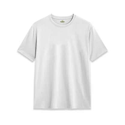 Premium Round Neck Cotton T-Shirt | White