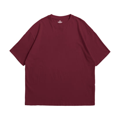 The Midnight Urban Maroon Oversize Heavyweight Tee