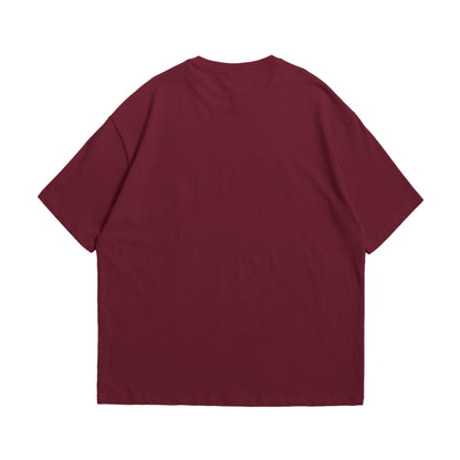 The Midnight Urban Maroon Oversize Heavyweight Tee