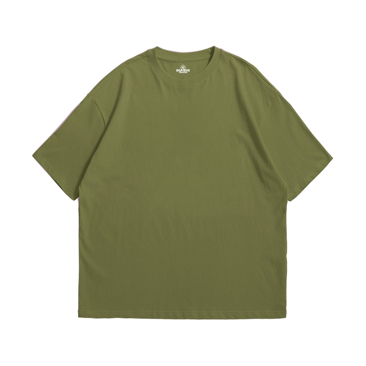 Urban Moss Army Green Oversized Heavyweight Tee