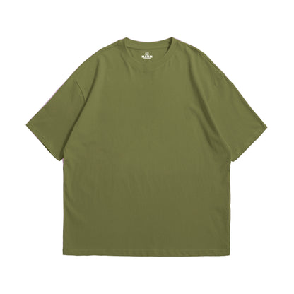 Urban Moss Army Green Oversized Heavyweight Tee