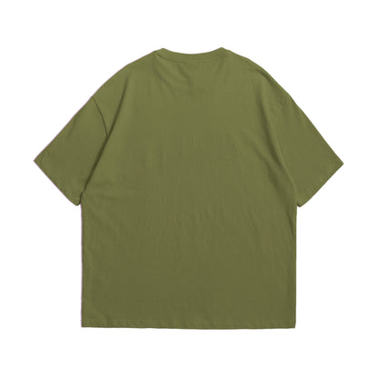 Urban Moss Army Green Oversized Heavyweight Tee