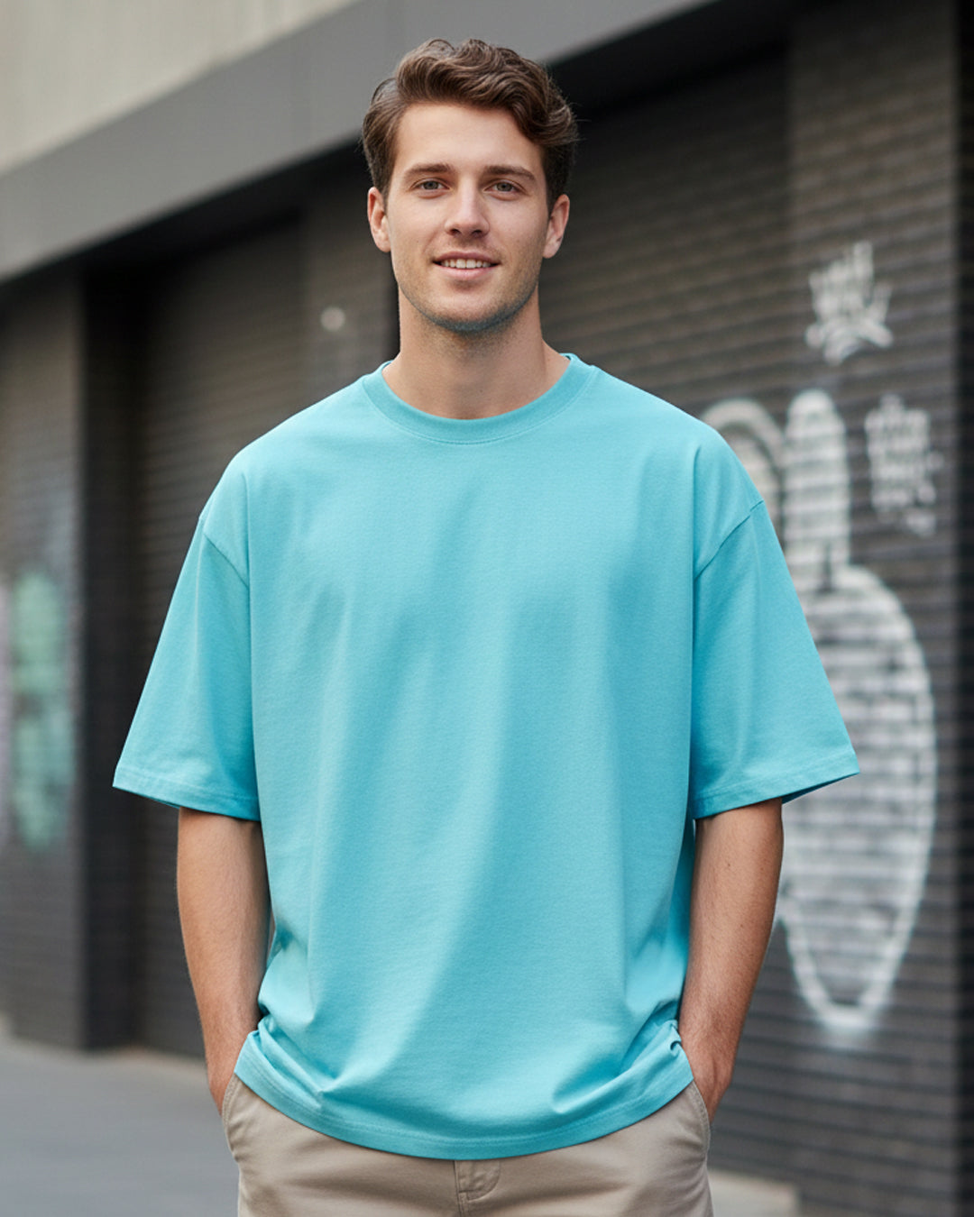 Skyline Drift: The Arctic Oversized Tee