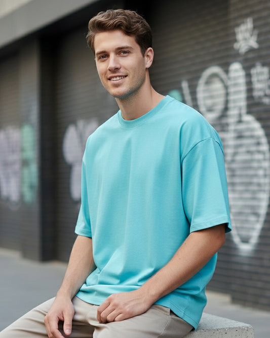Skyline Drift: The Arctic Oversized Tee