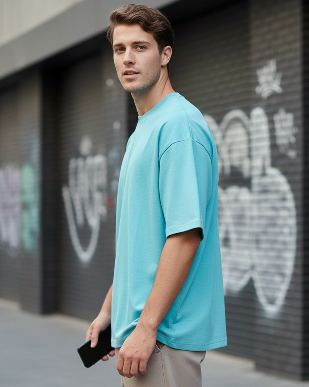 Skyline Drift: The Arctic Oversized Tee