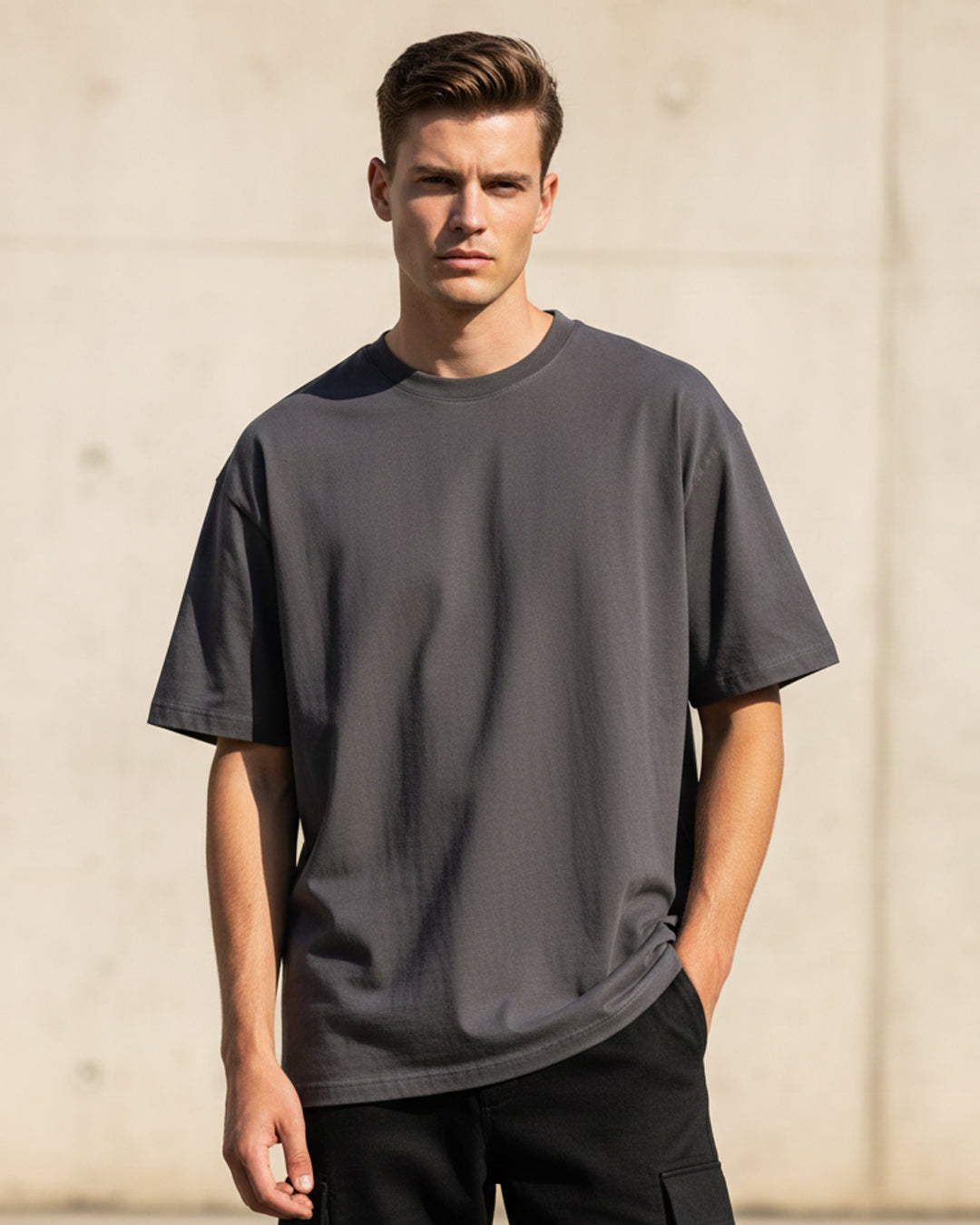 Obsidian Mist: The Heavyweight Charcoal Tee