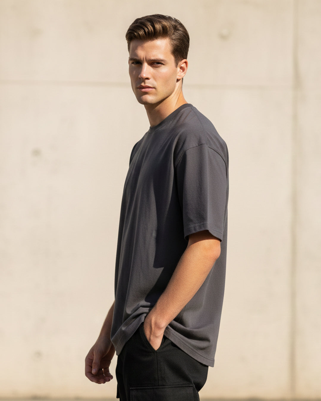 Obsidian Mist: The Heavyweight Charcoal Tee