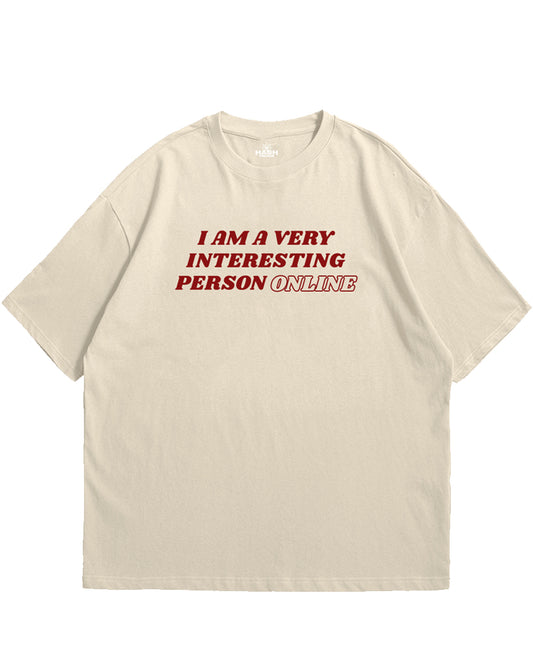 I am a interesting person Soft Jersey Oversized T-shirt
