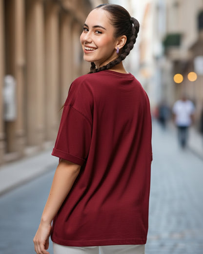 The Crimson Maroon Core Oversize