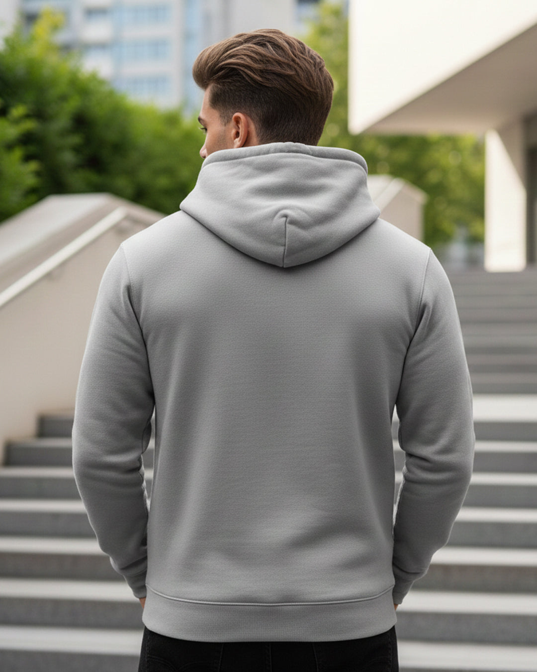Hashtruck Rich Grey Color Hoodie.