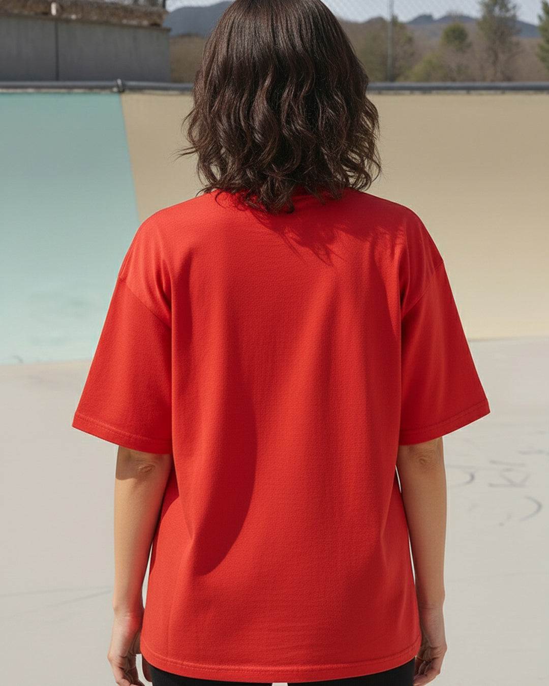 High-Octane Red Oversized Tee