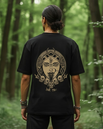 Kali Ma : The Cosmic Destroyer Oversized Tshirt