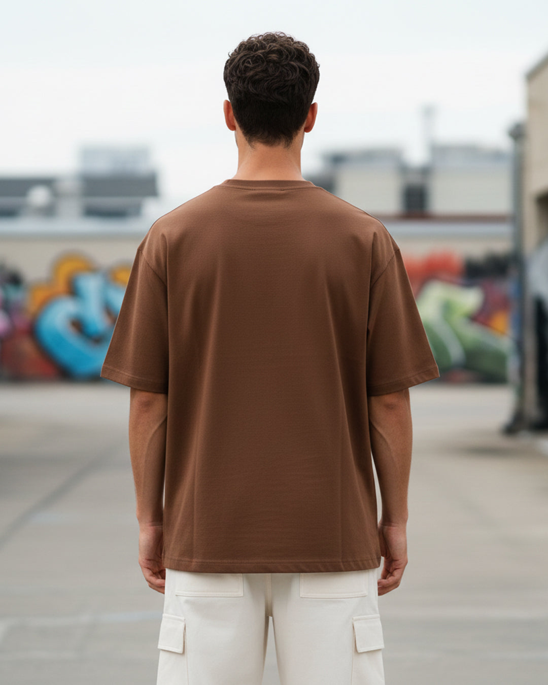The Brew Brown Heavyweight Oversized Tee