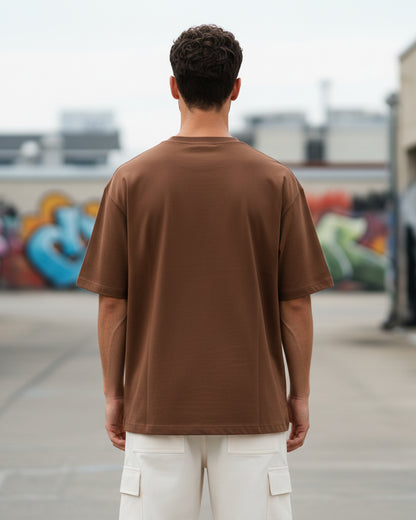 The Brew Brown Heavyweight Oversized Tee