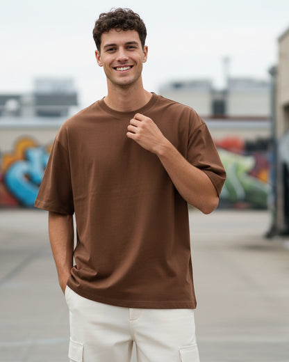 The Brew Brown Heavyweight Oversized Tee