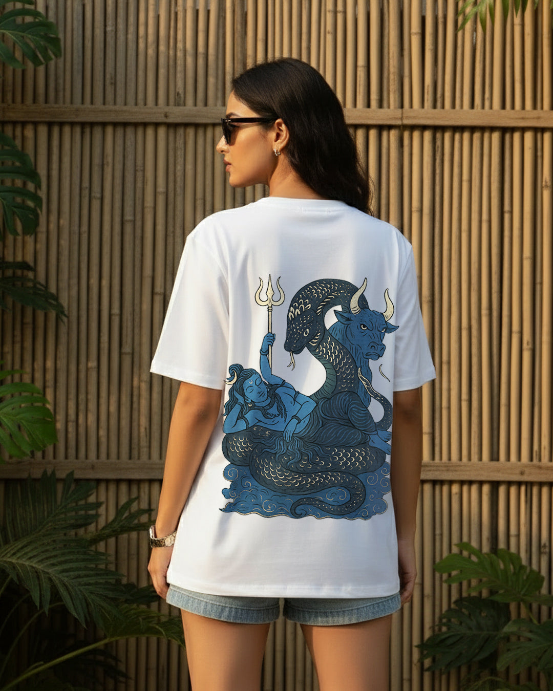 Shiva Samudra: The Divine Serpent Oversized Tee
