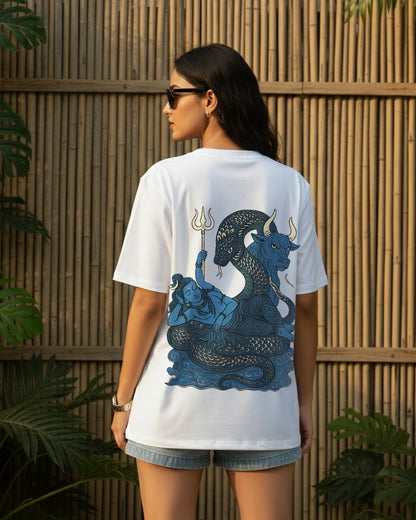 Shiva Samudra: The Divine Serpent Oversized Tee