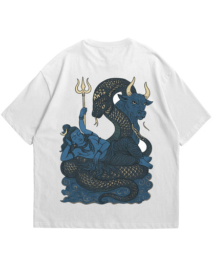 Shiva Samudra: The Divine Serpent Oversized Tee