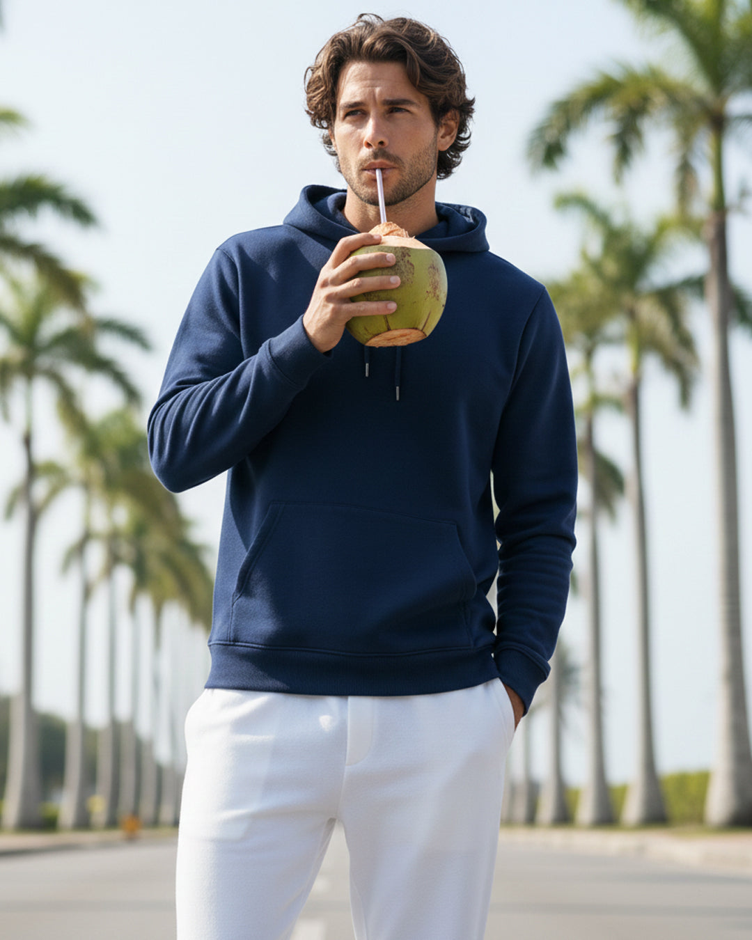 Hashtruck Navy Blue Hoodie.