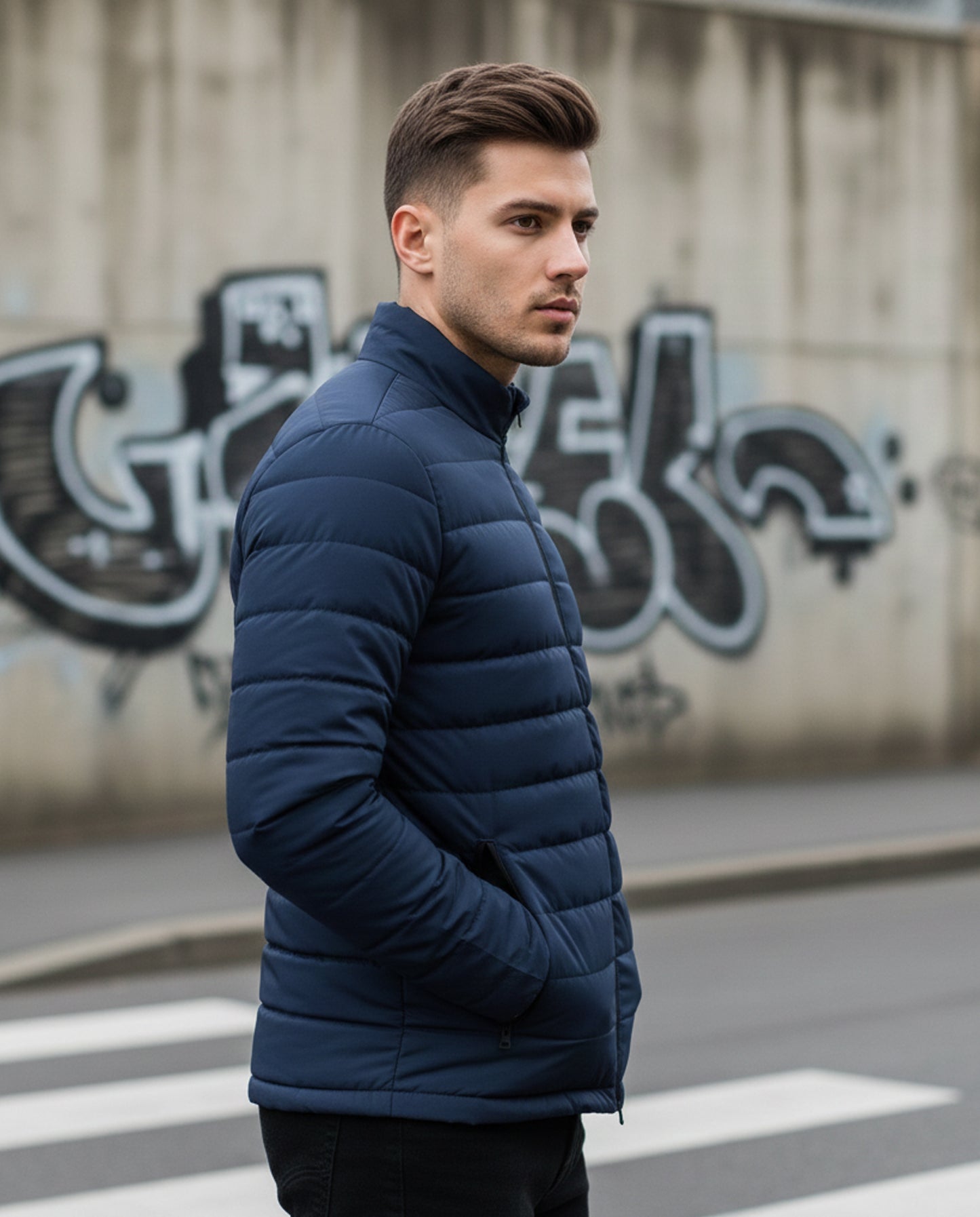The Horizon Puffer: Classic Navy