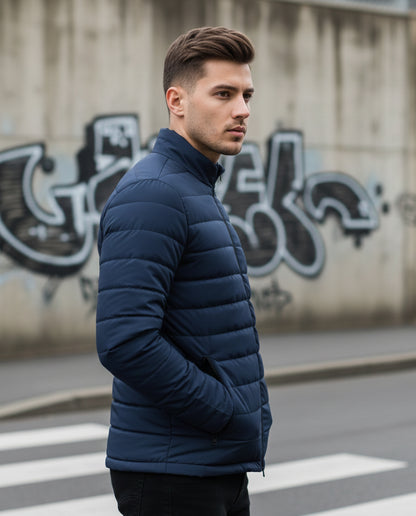 The Horizon Puffer: Classic Navy