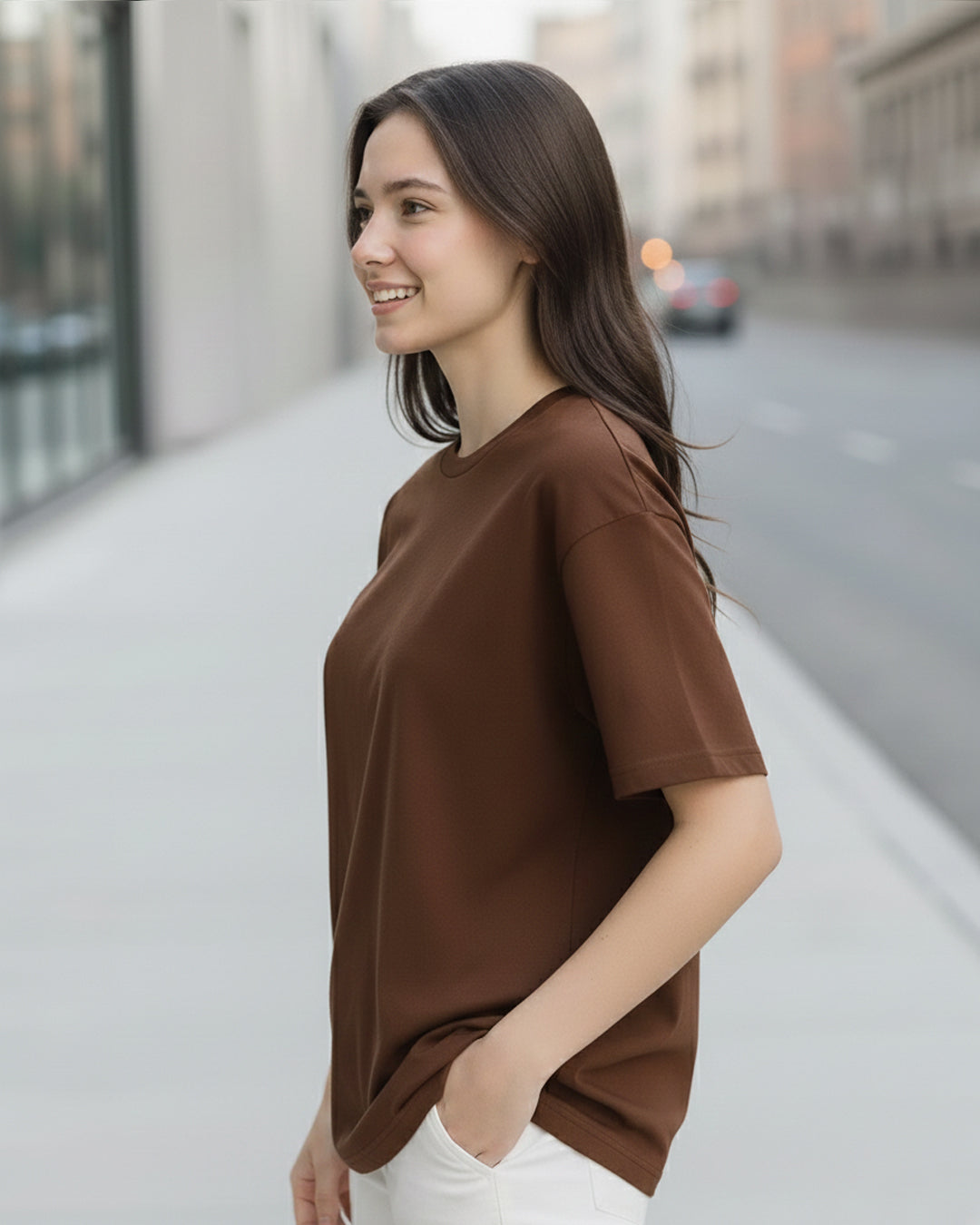 The Mocha Drop-Shoulder