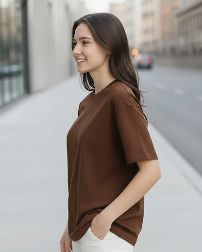 The Mocha Drop-Shoulder