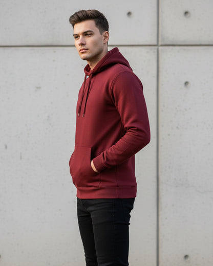 Hashtruck Liquid Maroon Hoodie.