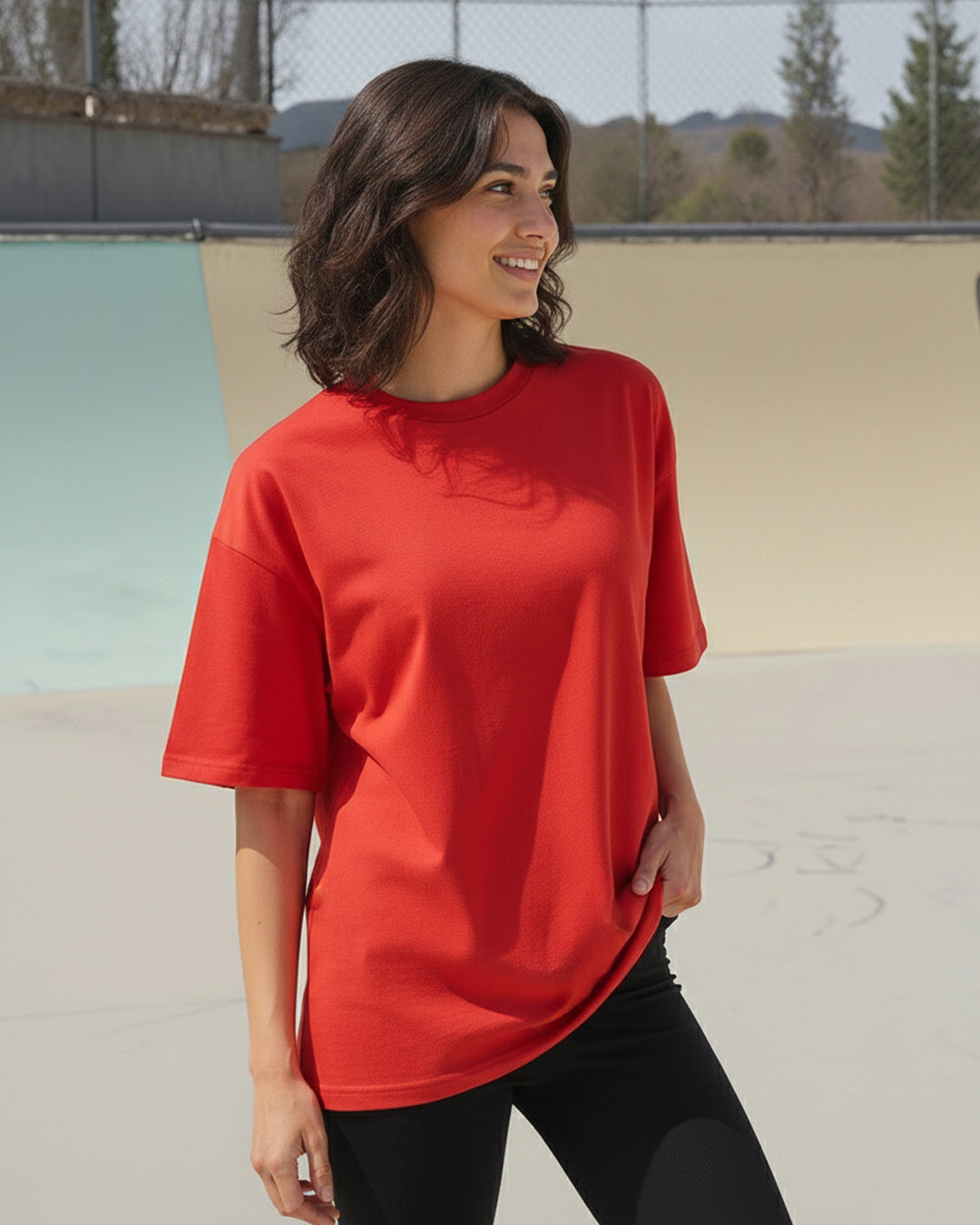 High-Octane Red Oversized Tee