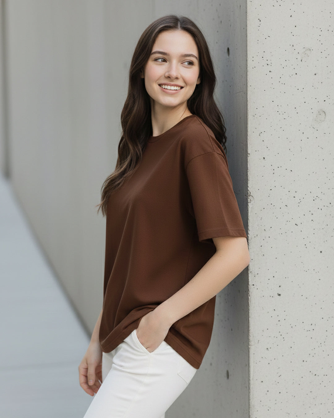 The Mocha Drop-Shoulder