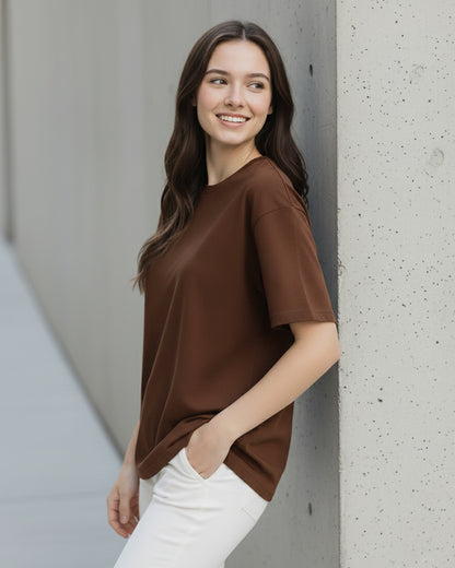 The Mocha Drop-Shoulder