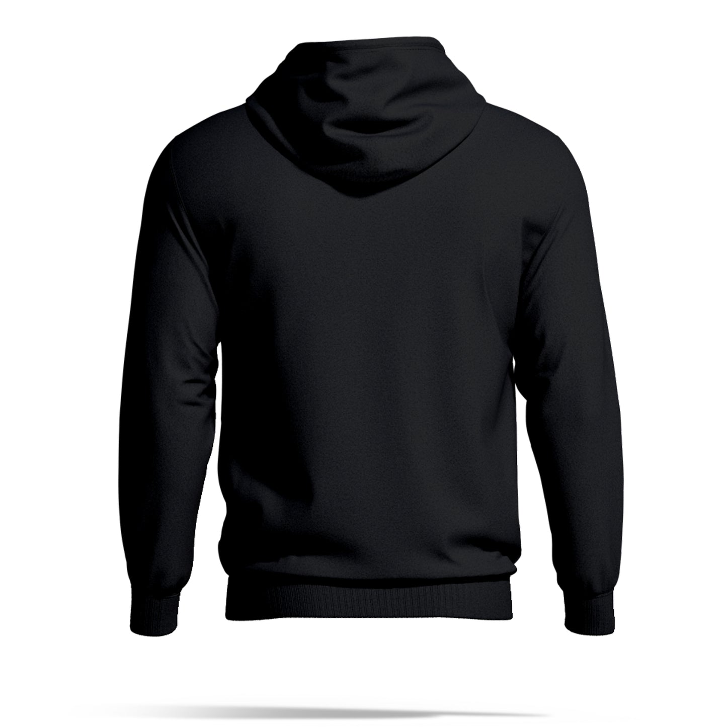 Hashtruck Solid Black Hoodie