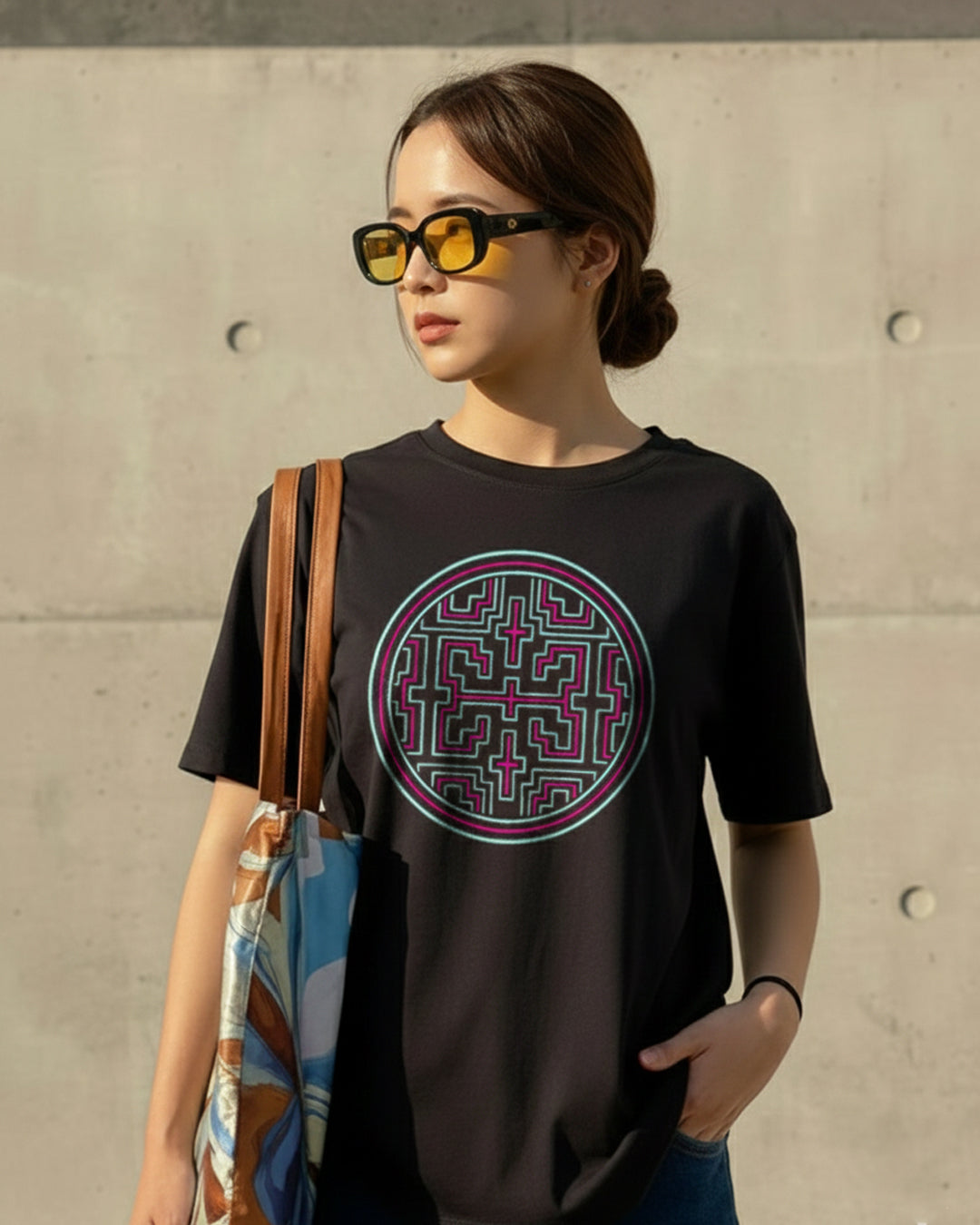 The "Shipibo Labyrinth" Sacred Geometry Tee